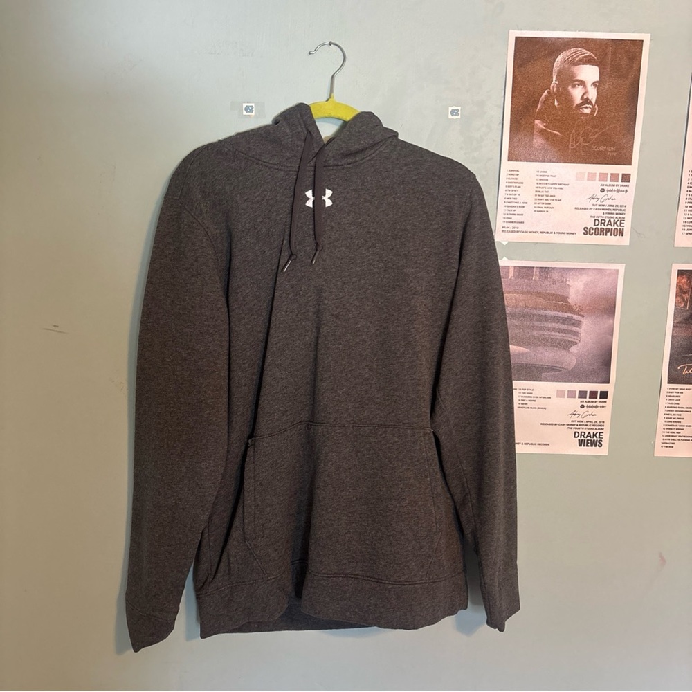 Under Armour Gray Sweatshirt Hoodie Full-Zip